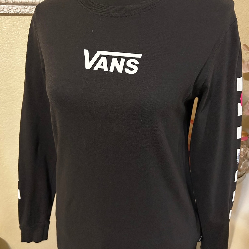 Vans Floral Checkered Long Sleeve Top